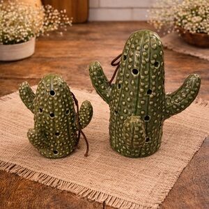 GC Naturals Cactus Ceramic Scented Sachet Key Lime Coconut Set